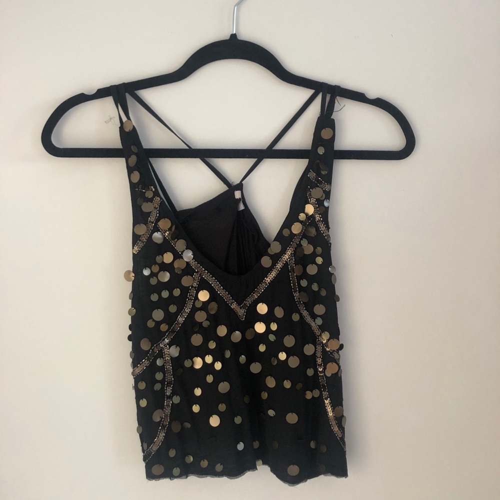 Urban Outfitters sparkle sequins tank top